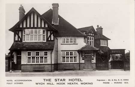 Historic view of Star Hill in Hook Heath