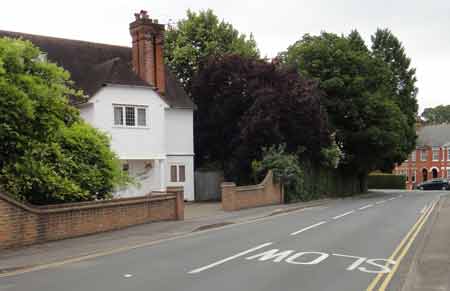 Historic view of Hook Heath road at the Star Hill end