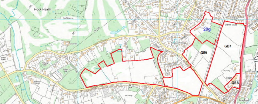 Map of green belt possibilities