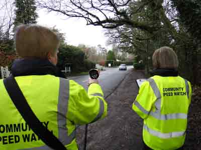 Speed checks in Hook Heath